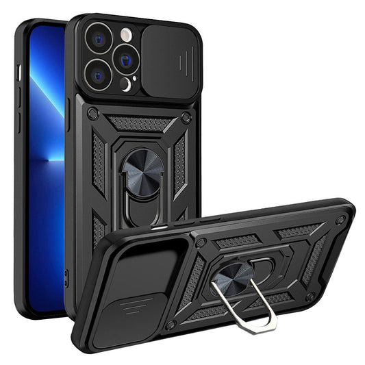 Ovitek za Apple iPhone 13 Pro, Techsuit, CamShield, Črn