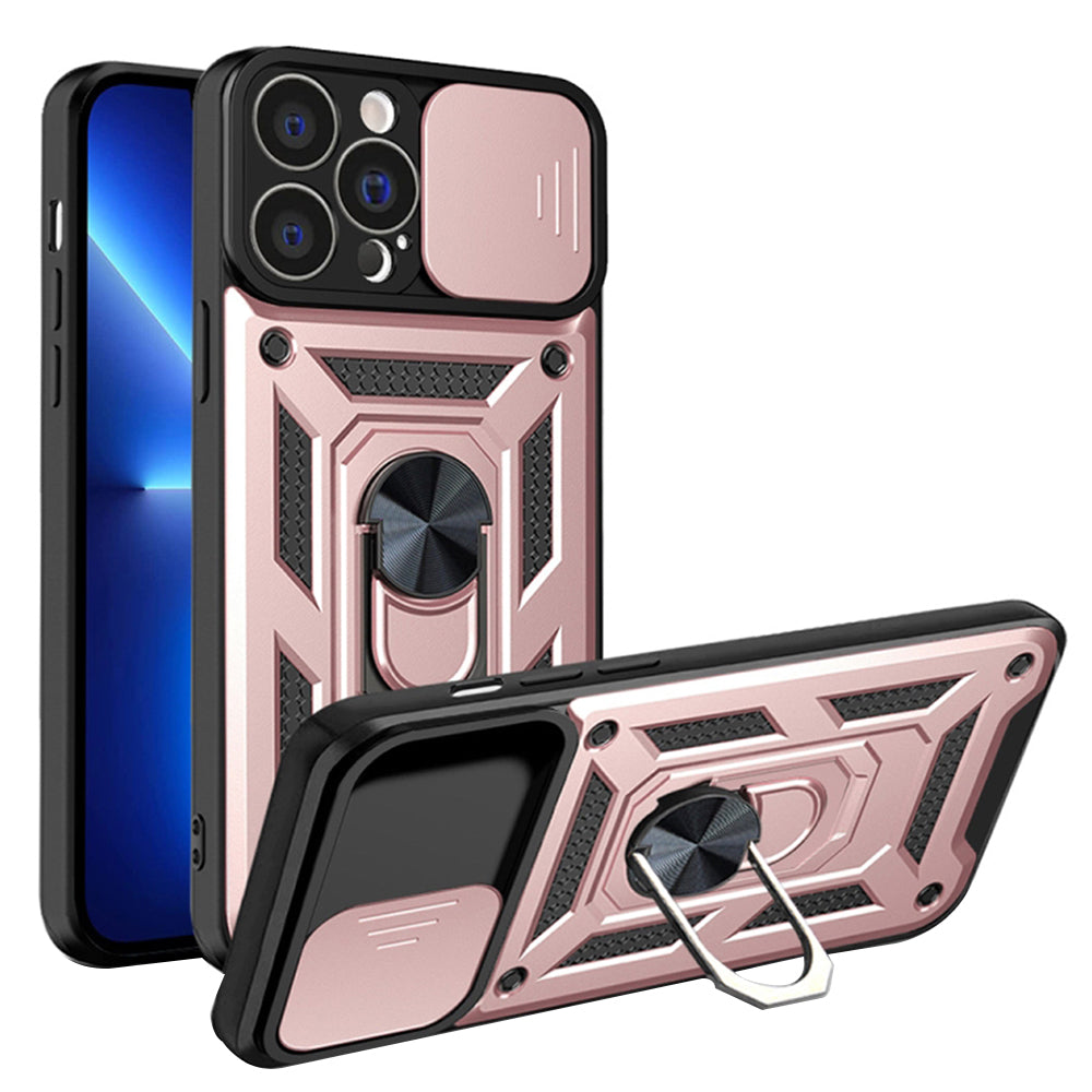 Ovitek za Apple iPhone 13 Pro, Techsuit, CamShield, roza