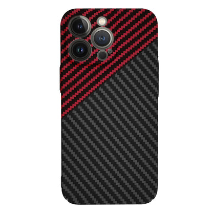Ovitek za Apple iPhone 13 Pro, Techsuit, Carbonite FiberShell, Črno Rdeč