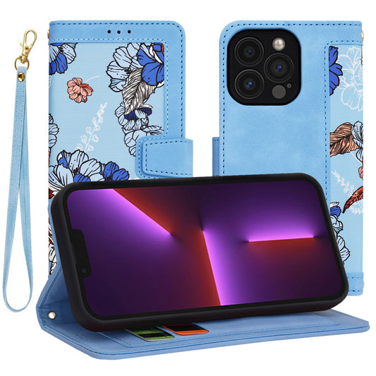 Ovitek za Apple iPhone 13 Pro, Techsuit, FlipCraft, modra