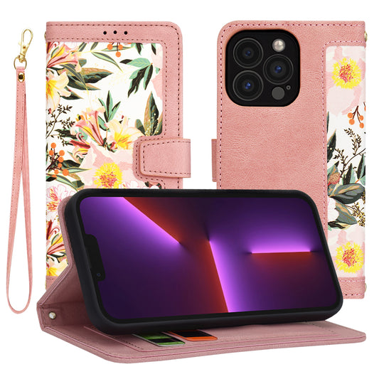 Ovitek za Apple iPhone 13 Pro, Techsuit, FlipCraft, roza