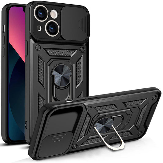 Ovitek za Apple iPhone 13, Techsuit, CamShield, Črn