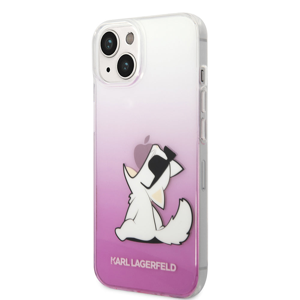 Ovitek za Apple iPhone 14 Plus, Karl Lagerfeld, Choupette Fun, Roza