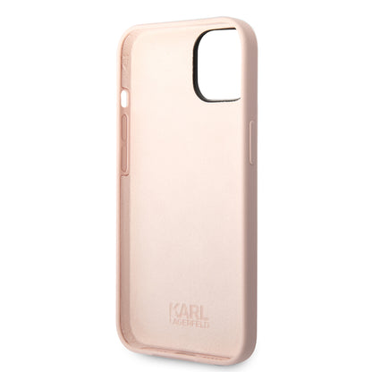 Ovitek za Apple iPhone 14 Plus, Karl Lagerfeld, Silicone Karl's Head, Roza