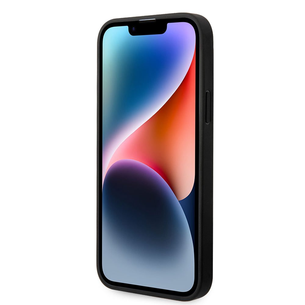 Ovitek za Apple iPhone 14 Plus, Karl Lagerfeld, Monogram Stripe, Siv