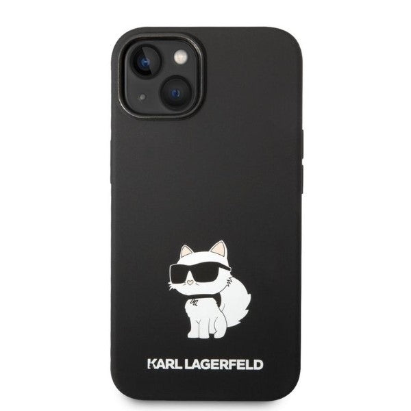 Ovitek za Apple iPhone 14 Plus, Karl Lagerfeld, Silicone Choupette, črn