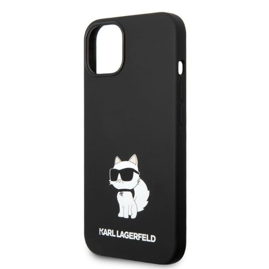 Ovitek za Apple iPhone 14 Plus, Karl Lagerfeld, Silicone Choupette, črn