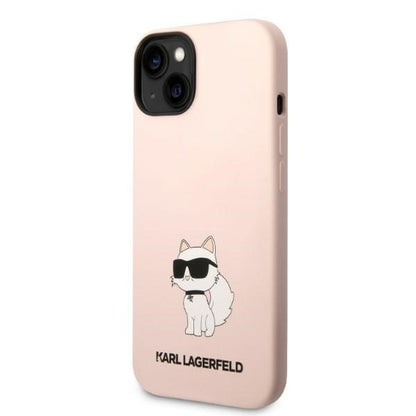 Case for Apple iPhone 14 Plus, Karl Lagerfeld, Choupette Silicone, Pink