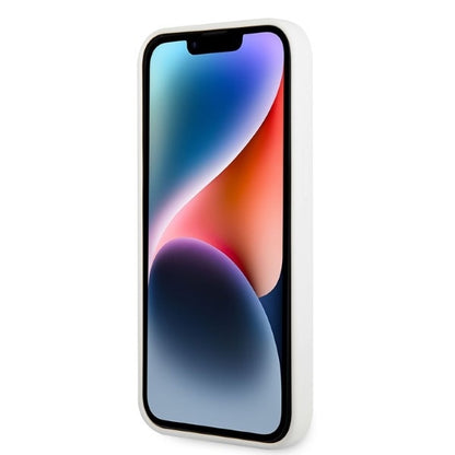 Ovitek za Apple iPhone 14 Plus, Karl Lagerfeld, Silicone Ikonik Karl, Bela