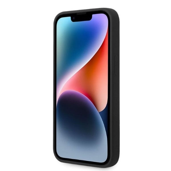 Ovitek za Apple iPhone 14 Plus, Karl Lagerfeld, Silicone Ikonik Karl, črn.