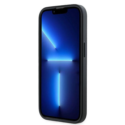 Ovitek za Apple iPhone 14 Pro Max, Karl Lagerfeld, Diagonal Quilted Script, Črna