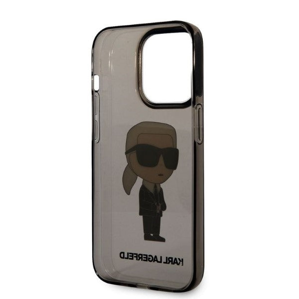 Ovitek za Apple iPhone 14 Pro Max, Karl Lagerfeld, IML Ikonik NFT, črn