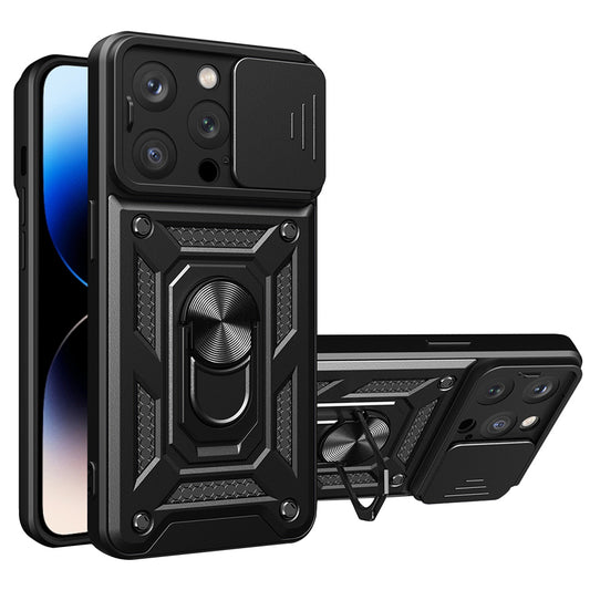 Ovitek za Apple iPhone 14 Pro Max, Techsuit, CamShield, Črn