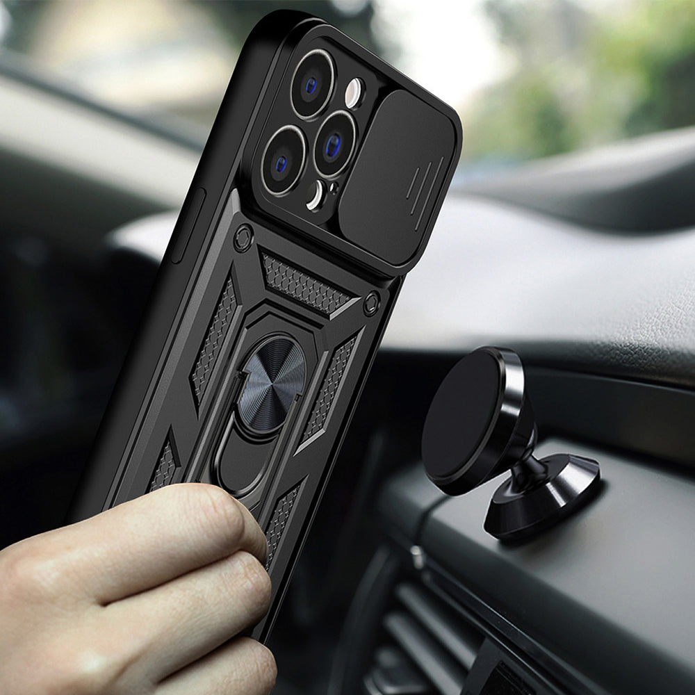Ovitek za Apple iPhone 14 Pro Max, Techsuit, CamShield, Črn
