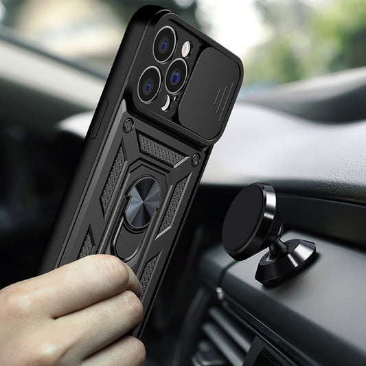 Ovitek za Apple iPhone 14 Pro Max, Techsuit, CamShield, Črn