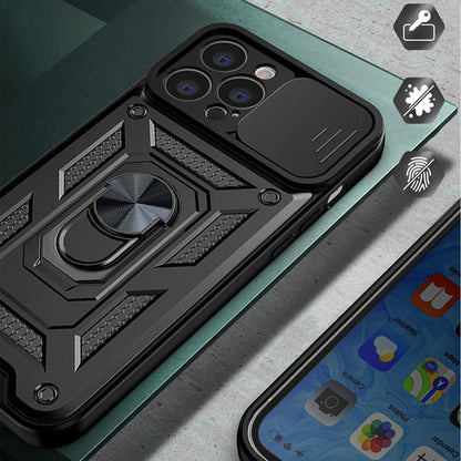 Ovitek za Apple iPhone 14 Pro Max, Techsuit, CamShield, Črn