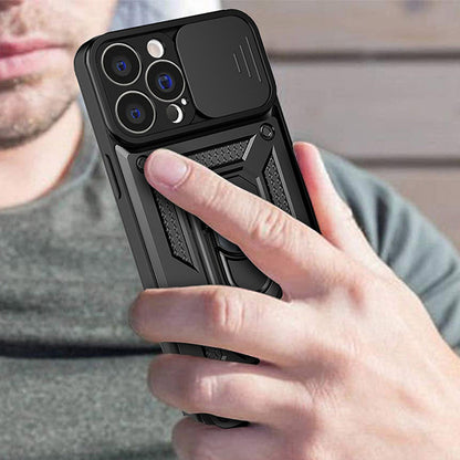 Ovitek za Apple iPhone 14 Pro Max, Techsuit, CamShield, Črn