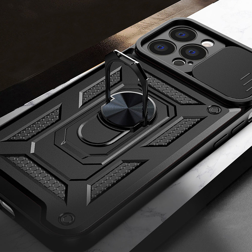 Ovitek za Apple iPhone 14 Pro Max, Techsuit, CamShield, Črn