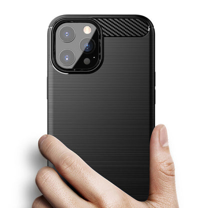 Ovitek za Apple iPhone 14 Pro Max, Techsuit, Karbon, Črn