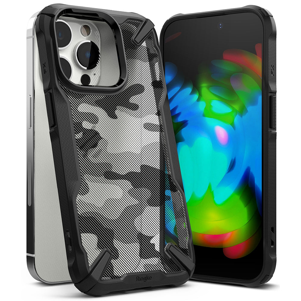 Ovitek za Apple iPhone 14 Pro, Ringke, Fusion X Design, Kamuflaža