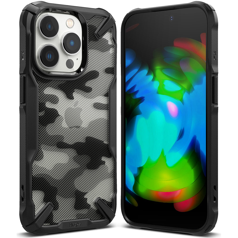 Ovitek za Apple iPhone 14 Pro, Ringke, Fusion X Design, Kamuflaža