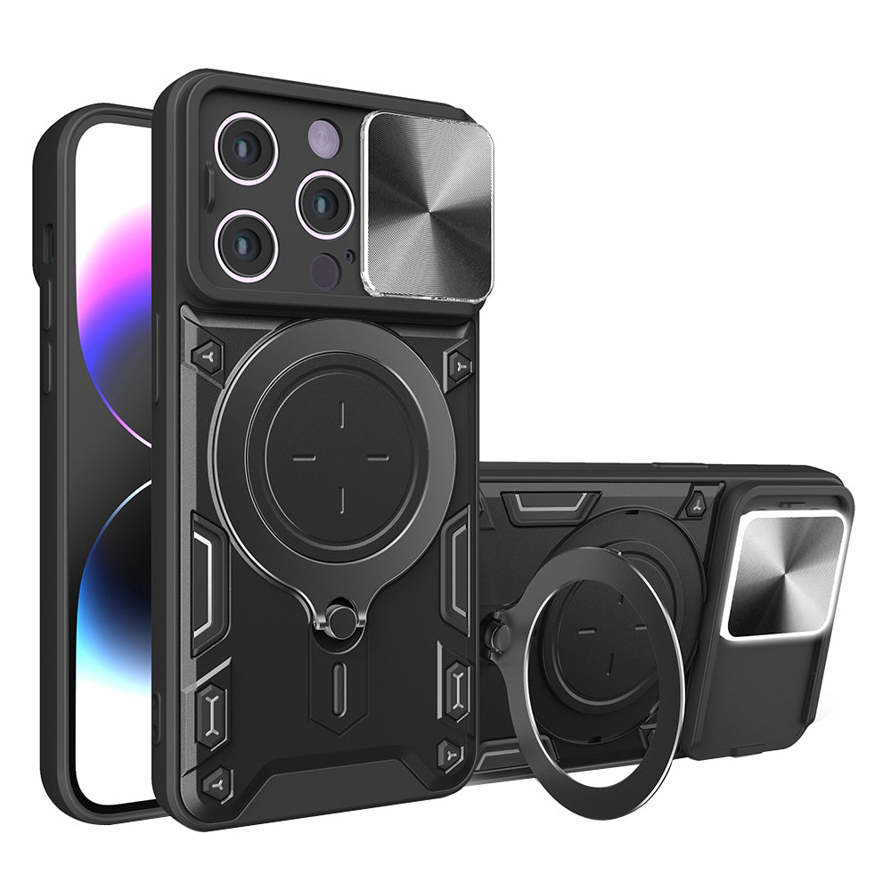 Ovitek za Apple iPhone 14 Pro, Techsuit, CamGuard Pro, Črn