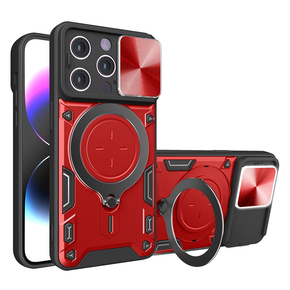 Ovitek za Apple iPhone 14 Pro, Techsuit, CamGuard Pro, rdeč