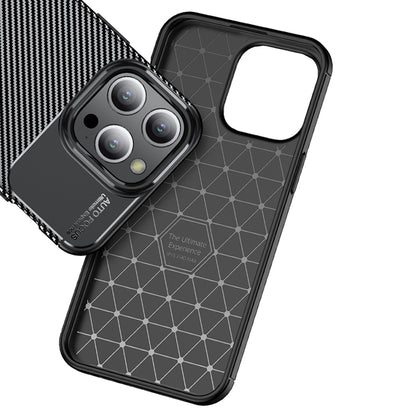 Ovitek za Apple iPhone 14 Pro, Techsuit, CarbonFiber, Črn