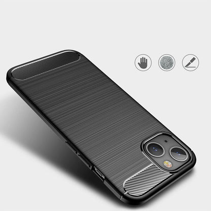 Ovitek za Apple iPhone 14, Techsuit, Karbon, Črn