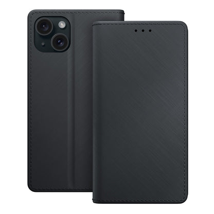 Case for Apple iPhone 15, 3MK, Wallet, Black