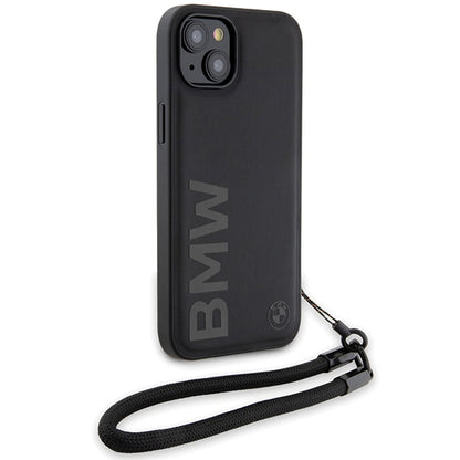 Ovitek za Apple iPhone 15 Plus, BMW, Signature Wordmark Cord, Črn