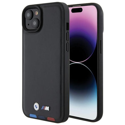 Ovitek za Apple iPhone 15 Plus, BMW, Stamp Tricolor, Črn