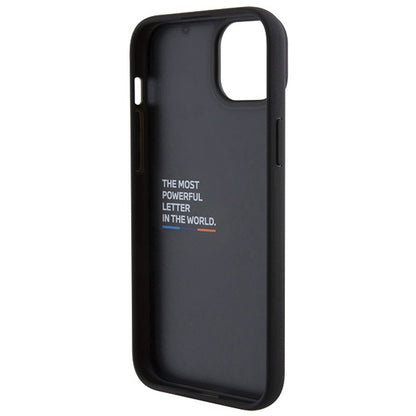Ovitek za Apple iPhone 15 Plus, BMW, Stamp Tricolor, Črn