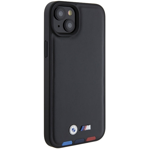 Ovitek za Apple iPhone 15 Plus, BMW, Stamp Tricolor, Črn
