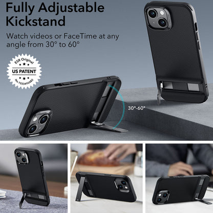 Ovitek za Apple iPhone 15 Plus, ESR, Air Shield Boost Kickstand, črn