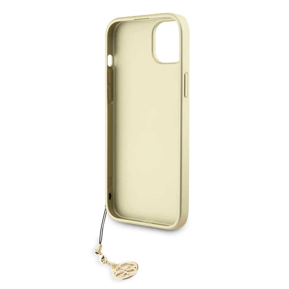 Ovitek za Apple iPhone 15 Plus, Guess, 4G Charm, Siva