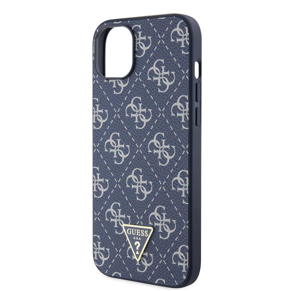 Ovitek za Apple iPhone 15 Plus, Guess, 4G Triangle Logo, Modra