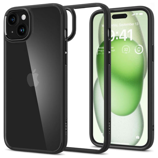Ovitek za Apple iPhone 15 Plus, Spigen, Ultra Hybrid, Mat Črna