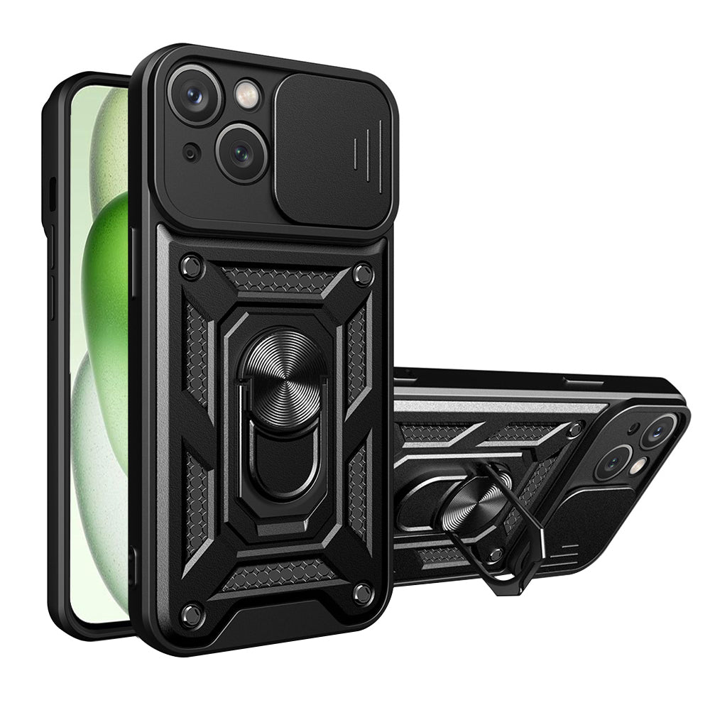Ovitek za Apple iPhone 15 Plus, Techsuit, CamShield, Črn