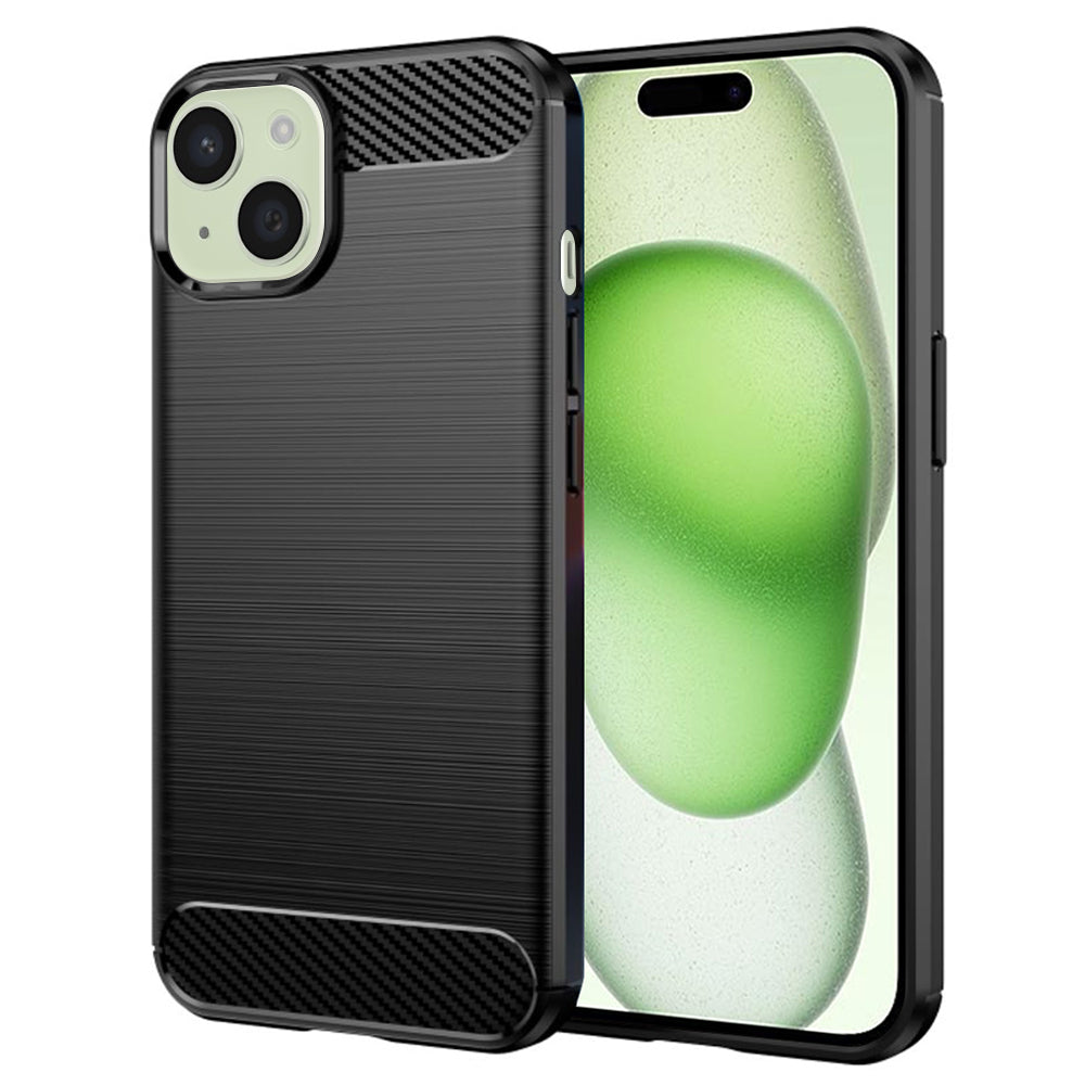 Ovitek za Apple iPhone 15 Plus, Techsuit, Karbon, Črn