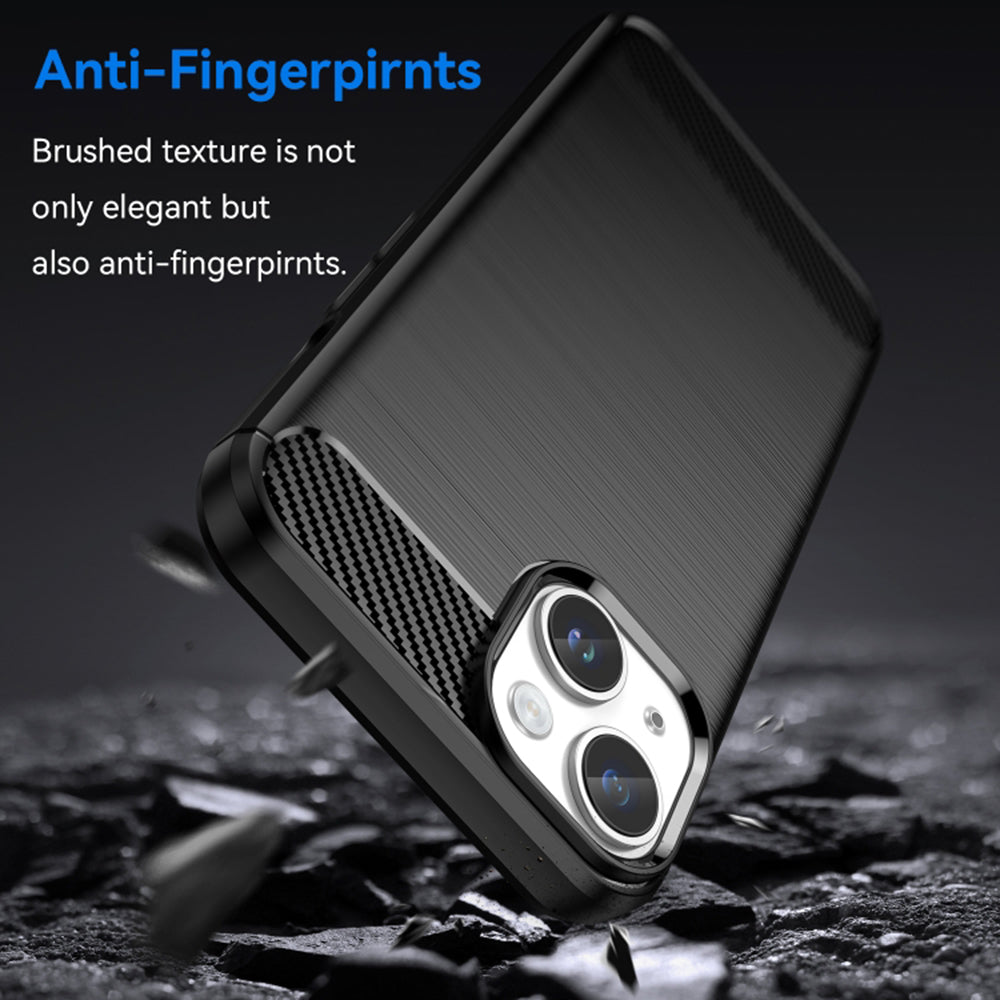 Ovitek za Apple iPhone 15 Plus, Techsuit, Karbon, Črn