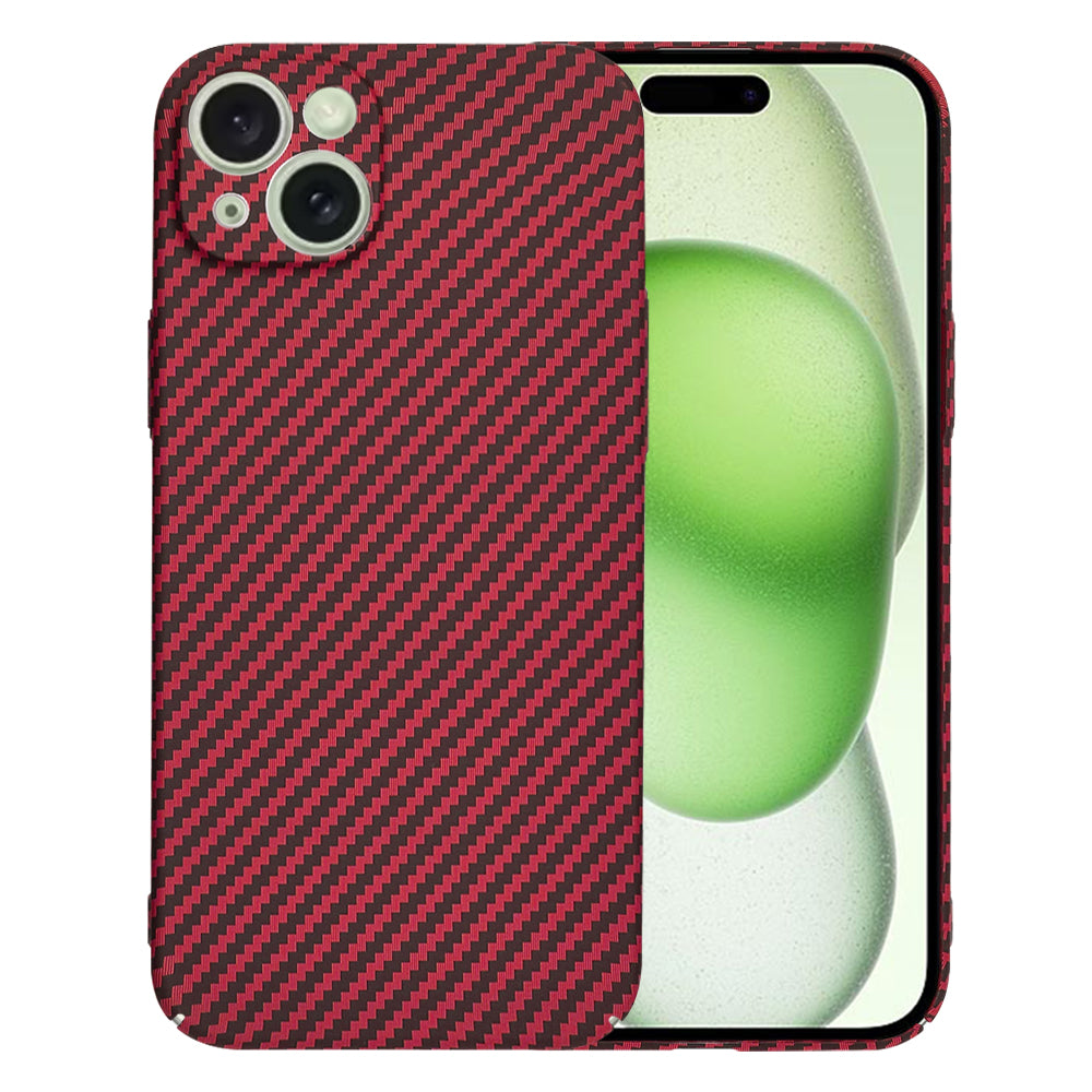 Ovitek za Apple iPhone 15 Plus, Techsuit, Carbonite FiberShell, rdeč