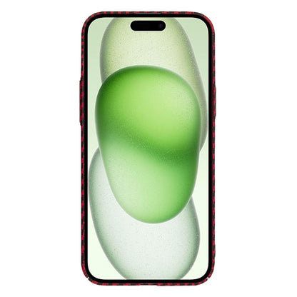 Ovitek za Apple iPhone 15 Plus, Techsuit, Carbonite FiberShell, rdeč