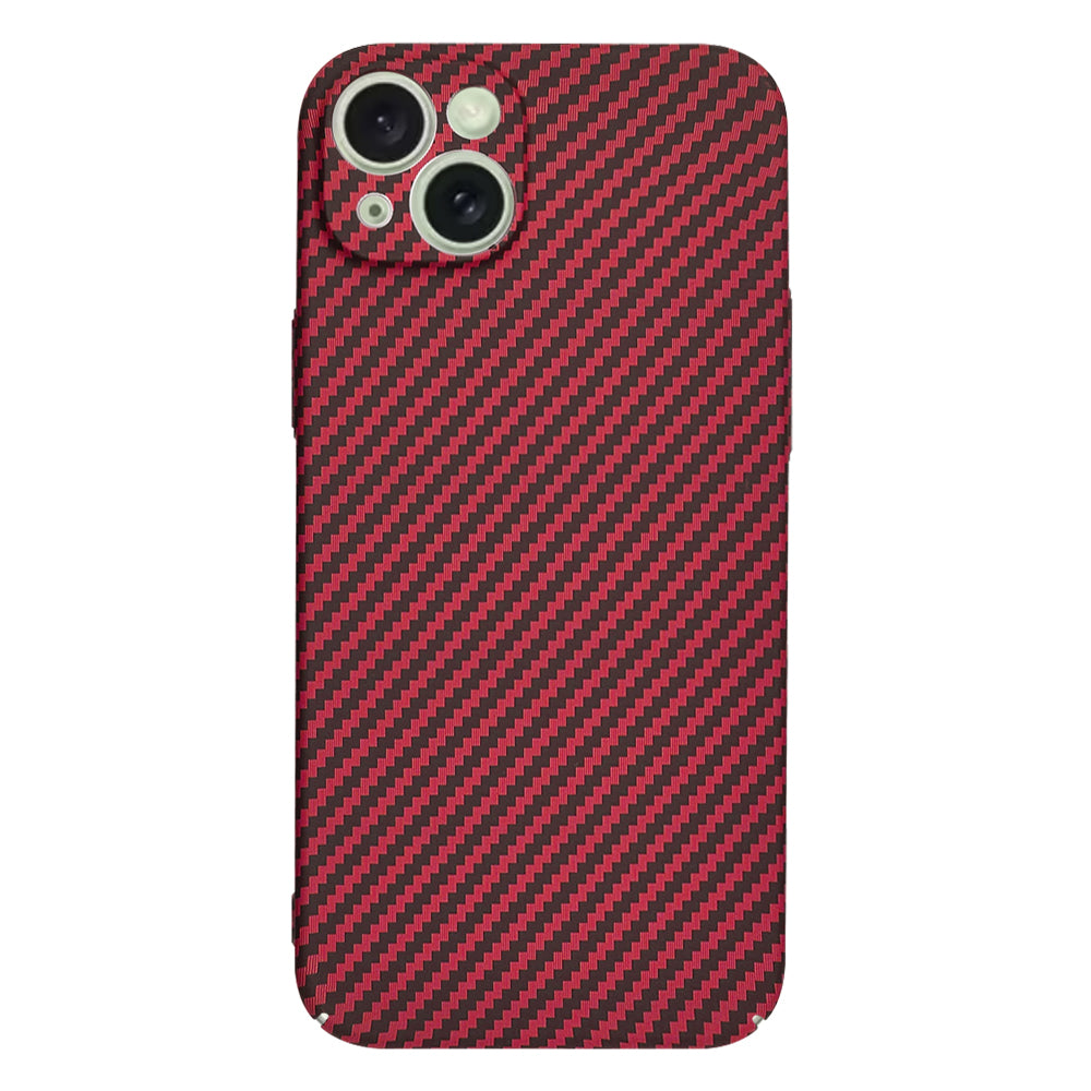 Ovitek za Apple iPhone 15 Plus, Techsuit, Carbonite FiberShell, rdeč