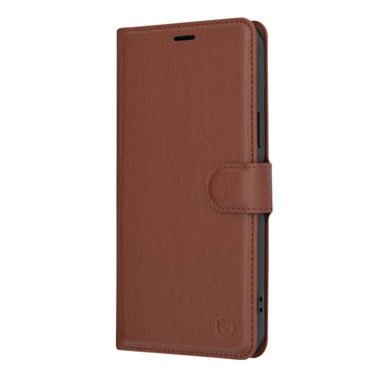 Ovitek za Apple iPhone 15 Plus, Techsuit, usnjen folio, rjav