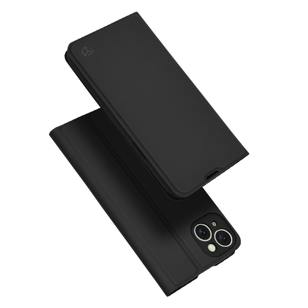 Ovitek za Apple iPhone 15 Plus, Techsuit, Magskin Book, Črn