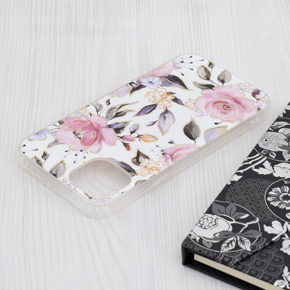 Ovitek za Apple iPhone 15 Plus, Techsuit, Marble, Bela