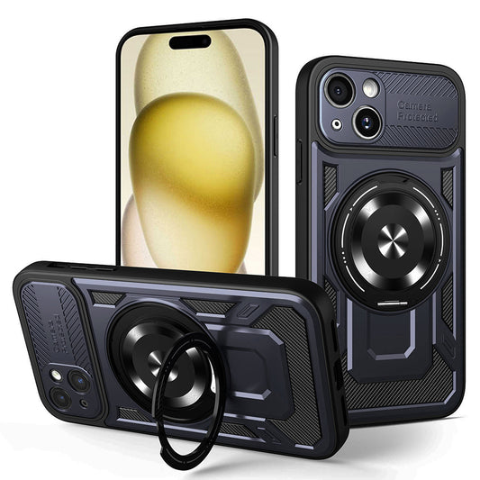 Ovitek za Apple iPhone 15 Plus, Techsuit, RuggedCam, modra