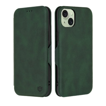 Ovitek za Apple iPhone 15 Plus, Techsuit, Safe Wallet Plus, Zelen