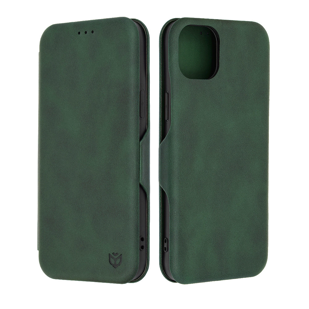 Ovitek za Apple iPhone 15 Plus, Techsuit, Safe Wallet Plus, Zelen